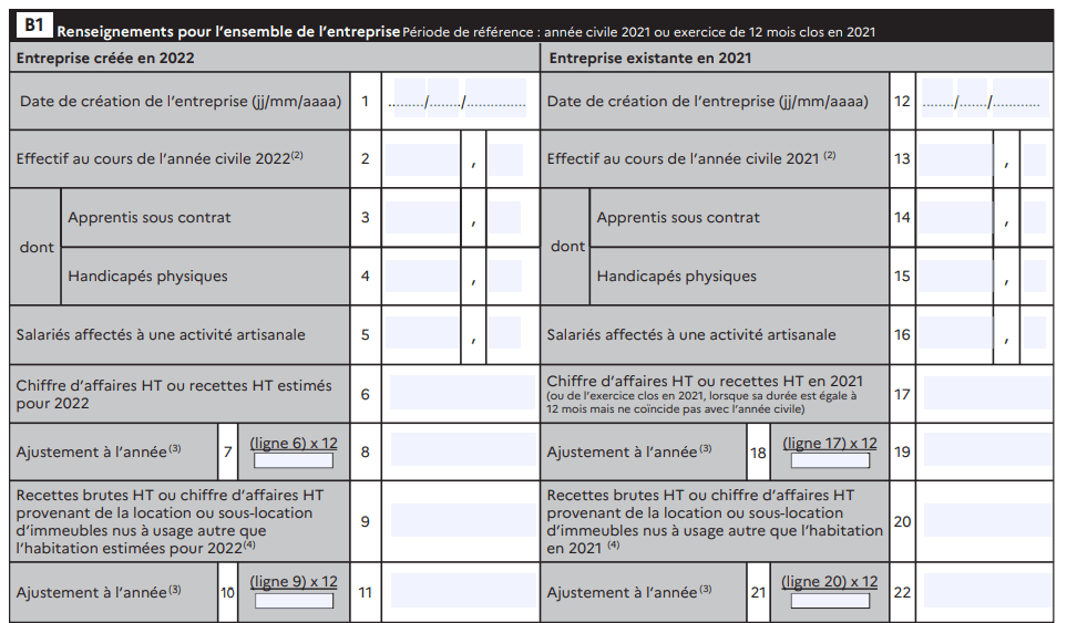 Comment remplir le formulaire 1447-C-SD - B1 1447-C-SD